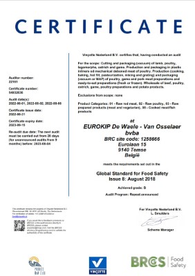 2021 BRC8 Certificate NL 